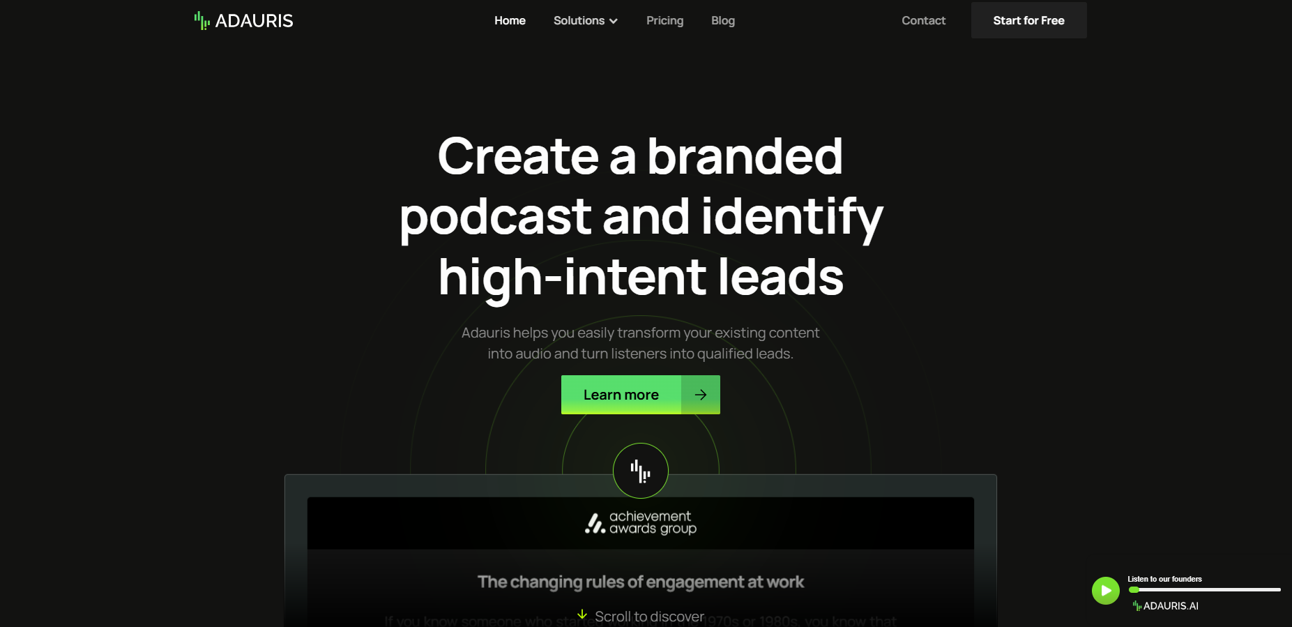  AI Audio Content Platform